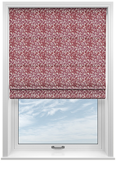 Leaf Vine, Rouge - Roman Blind